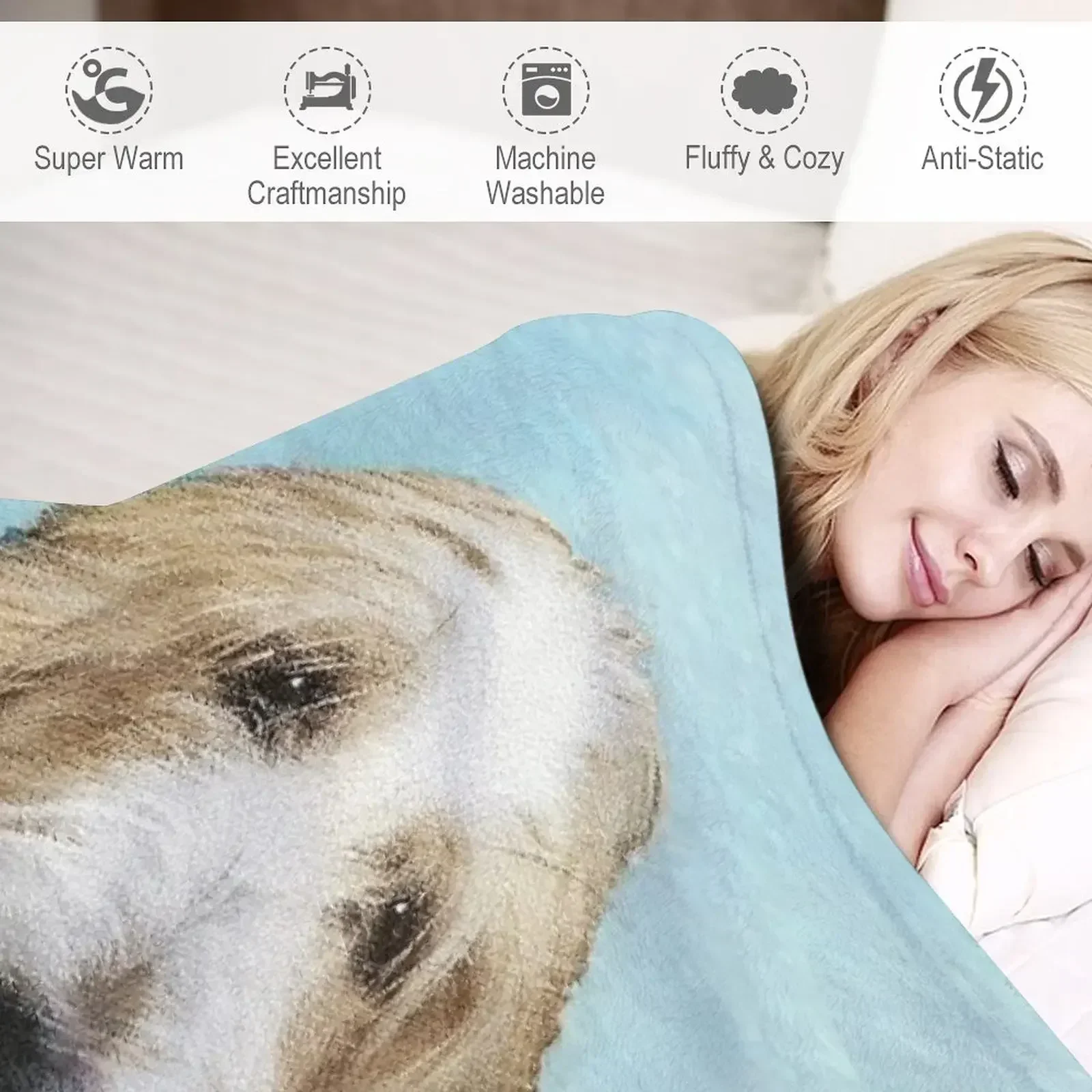 Оригинальное художественное одеяло для собак Grand bассет Грифон вендин