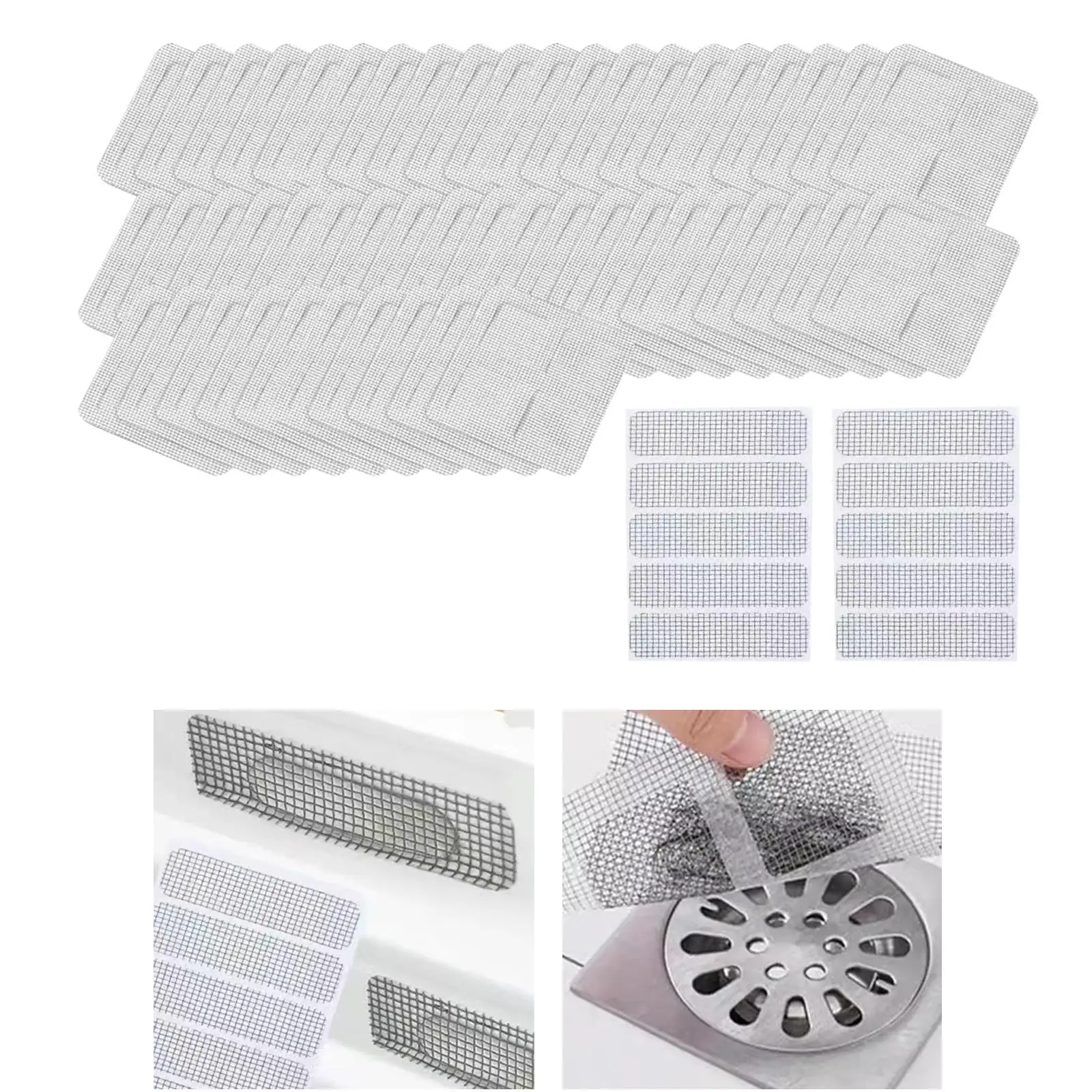 50 шт. одноразовый слив для душа ловушка волос раковина сливная наклейка пола