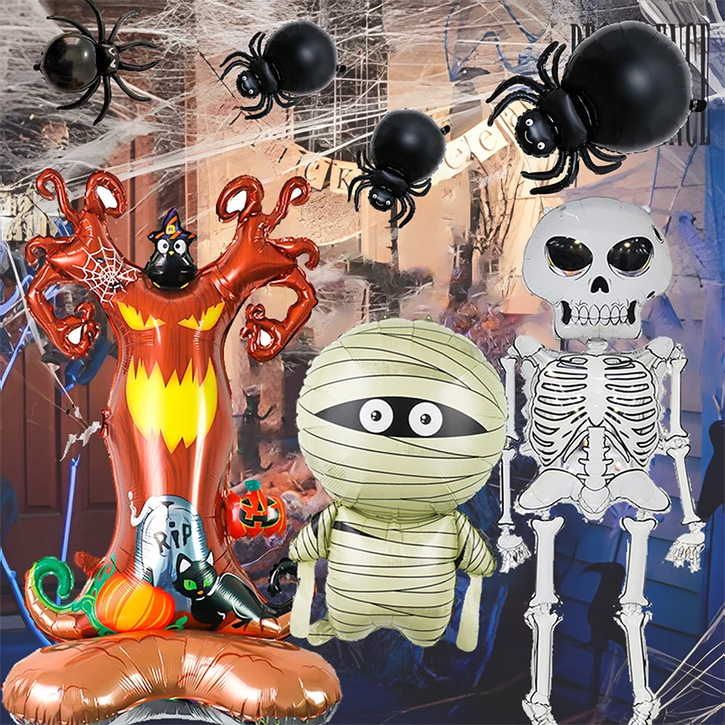 

Halloween Spider Foil Balloons Halloween Black Spiders Balloon For Halloween Party Spider Decoration Supplies Kids Toys Globos