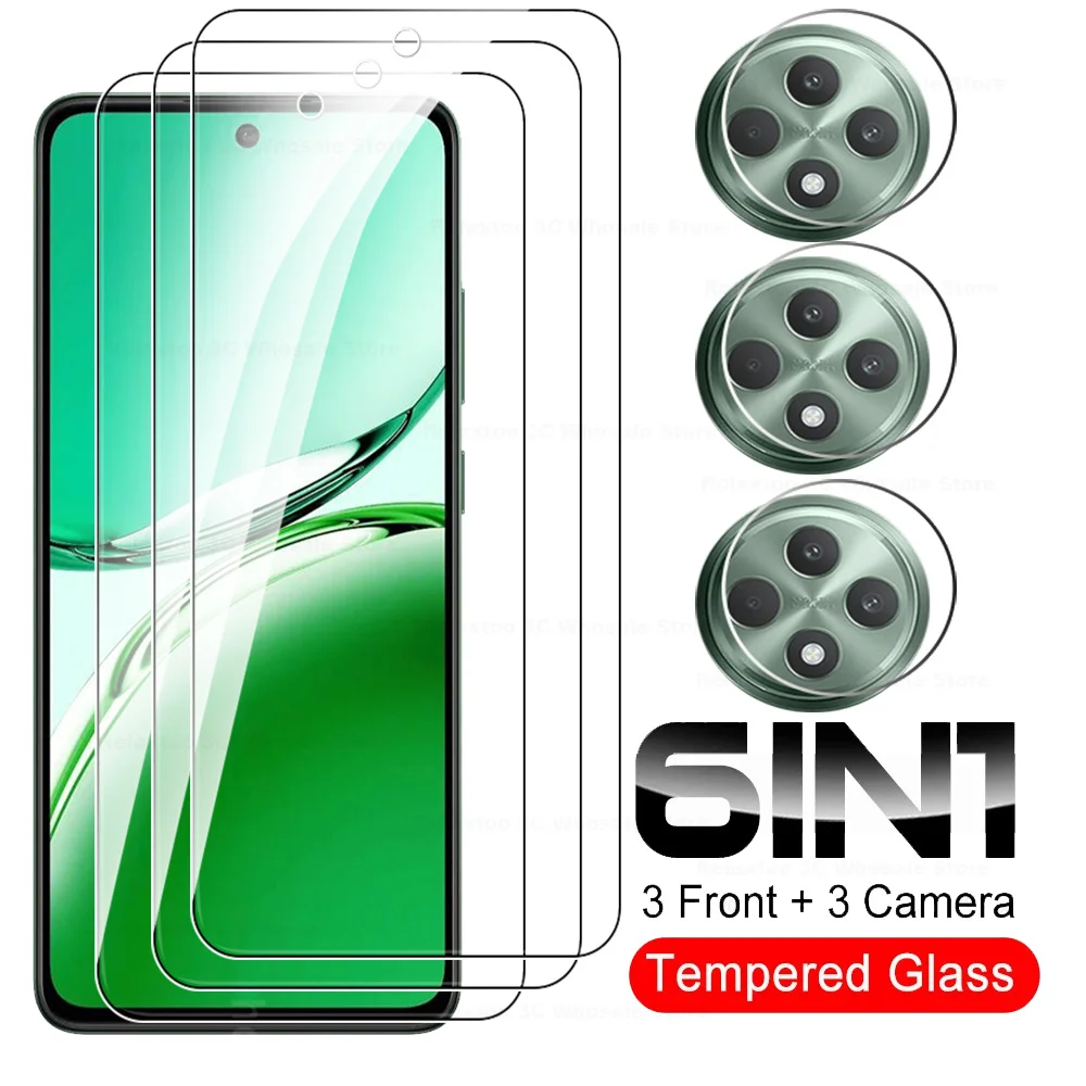 Защитное стекло камеры 6 в 1 Reno12F для Oppo Reno12 F закаленное Reno 12 12F F12 FS 4G 5G защитные