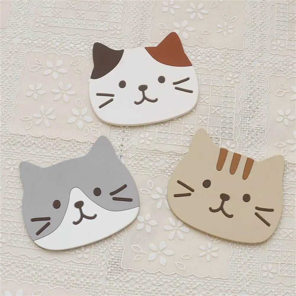 

Cup Coaster High Temperature Resistance Oil-proof PVC Table Coffee Tea Coaster Kitchen Supplies