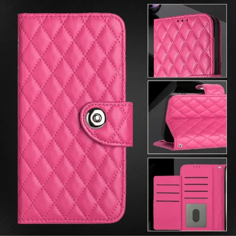 Чехол для телефона Moto G85 Motorola G55 G45 G35 G84 G34 G24 G14 G04 G73 G53 Роскошный чехол-бумажник с