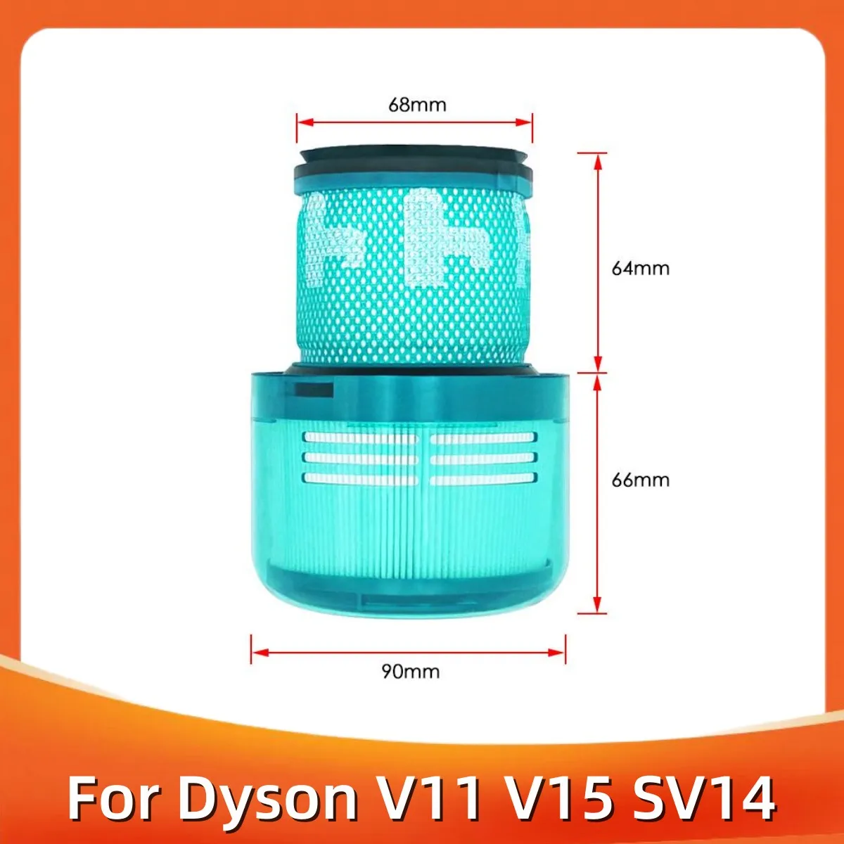 

For Dyson V11 V15 SV14 Washable Filter Hepa Cordless Stick Vacuum Cleaner Spare Parts Hepa Post Filter Clean Replacement Part