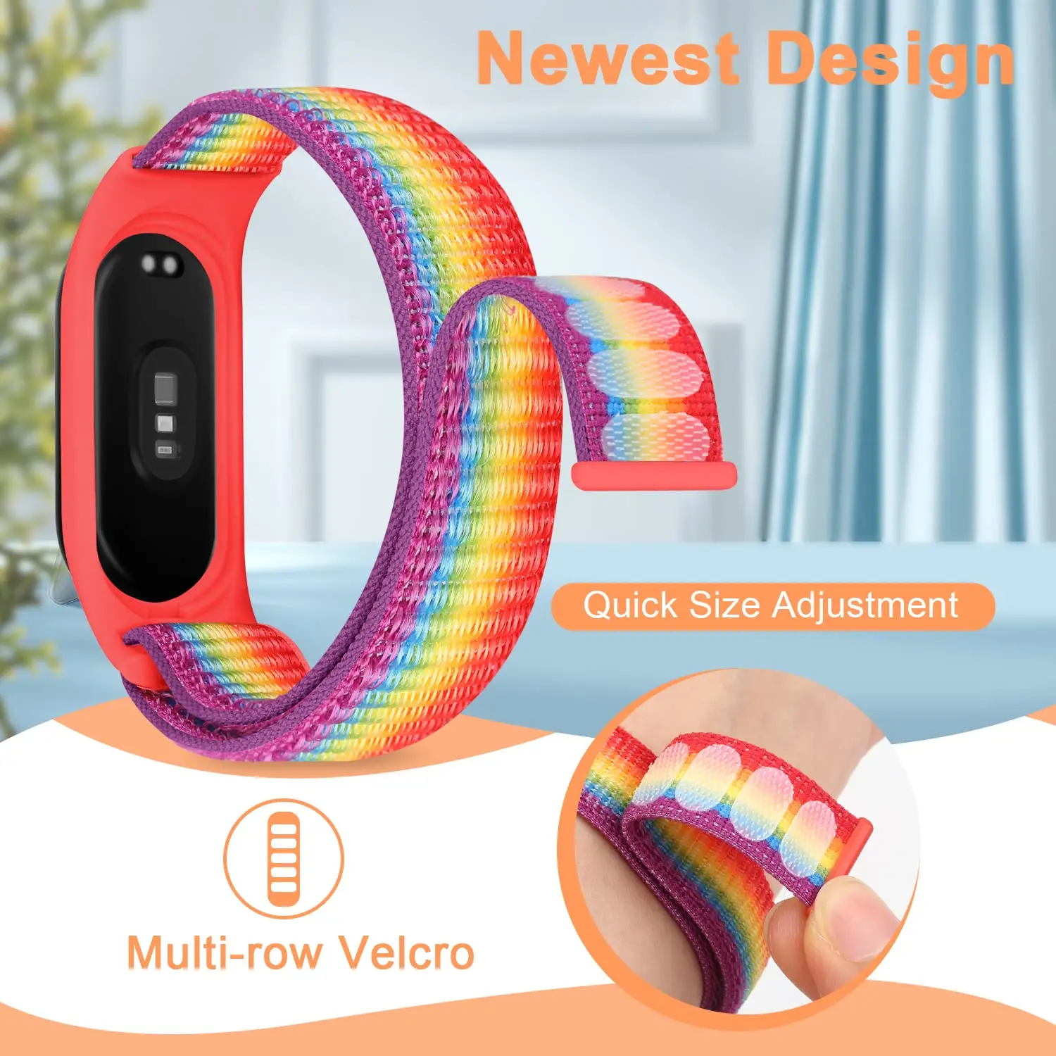 Фото Нейлоновый браслет-петля для умных часов Xiaomi Mi Band 7-7 nfc Sports Miband7 Correa Сменный браслет smartband 7 6 5 4 3 Ремешок №3