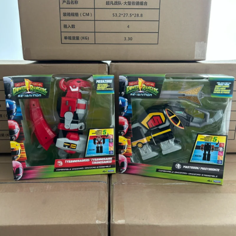 Оригинальная коллекционная деформируемая фигурка-динозавр Genuin Playmates Mighty Morphin Power Rangers Re-Ignition Tyrannosaurus Combinable Dinozord (art.: 3920daa998fba) - 3920daa998fba
