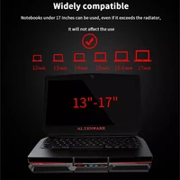 gaming laptop cooler base notebook fan stand cooling radiator silent cooling 6 fan 2 usb port laptop accessories