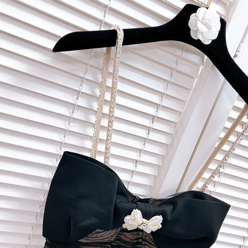 [zoci] Легкий роскошный дизайн в стиле карго от знаменитостей черное сексуальное