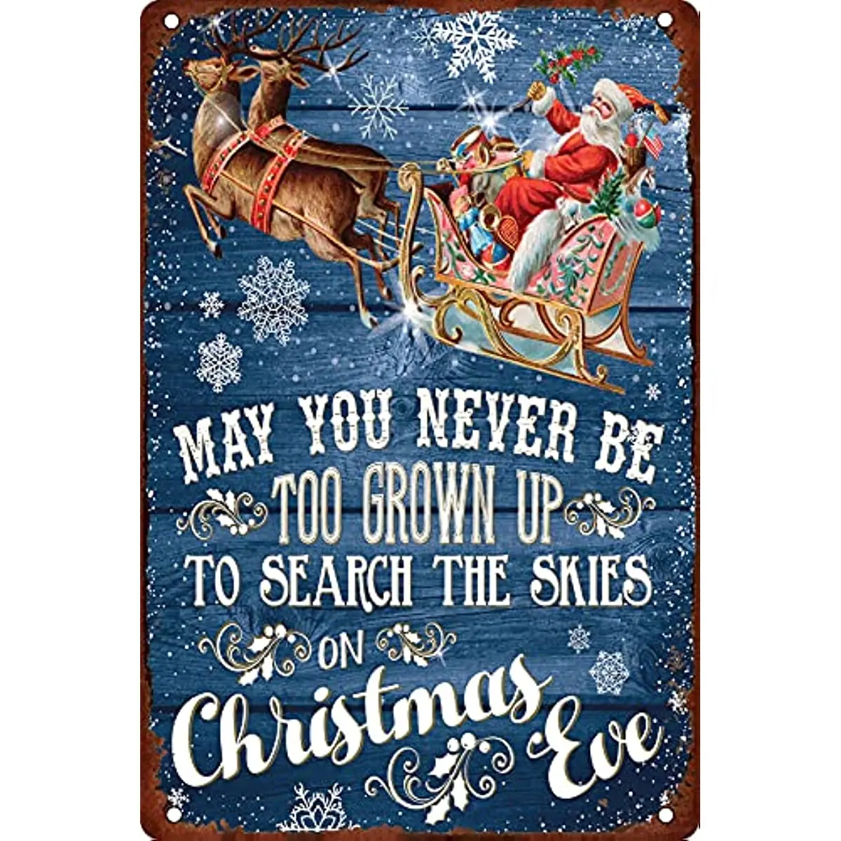 

Christmas Decorations Retro Metal Tin Signs Fun Christmas Iron Painting Posters Bar Cafe Office Wall Decorative Accessories