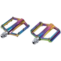 anti slip metal bicycle pedal ultralight quick release bike pedal flat 3 bearings mtb footboard cycling accessories 2pcs