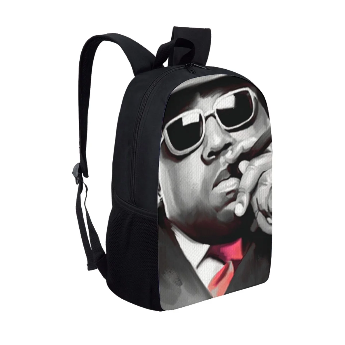 Fashion Notorious B.I.G Children School Bags Men Backpack Personalized Orthopedic School Book Bag for Kids Boys Casual Mochila