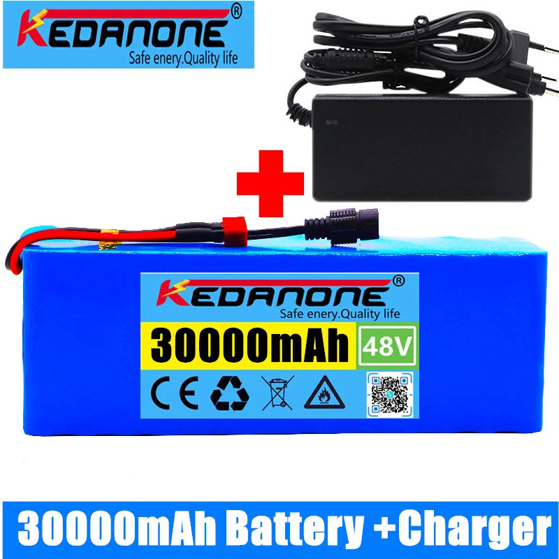 

48v lithium ion battery 48v 30Ah 1000w 13S3P Lithium ion Battery Pack For 54.6v E-bike Electric bicycle Scooter with BMS+Charger