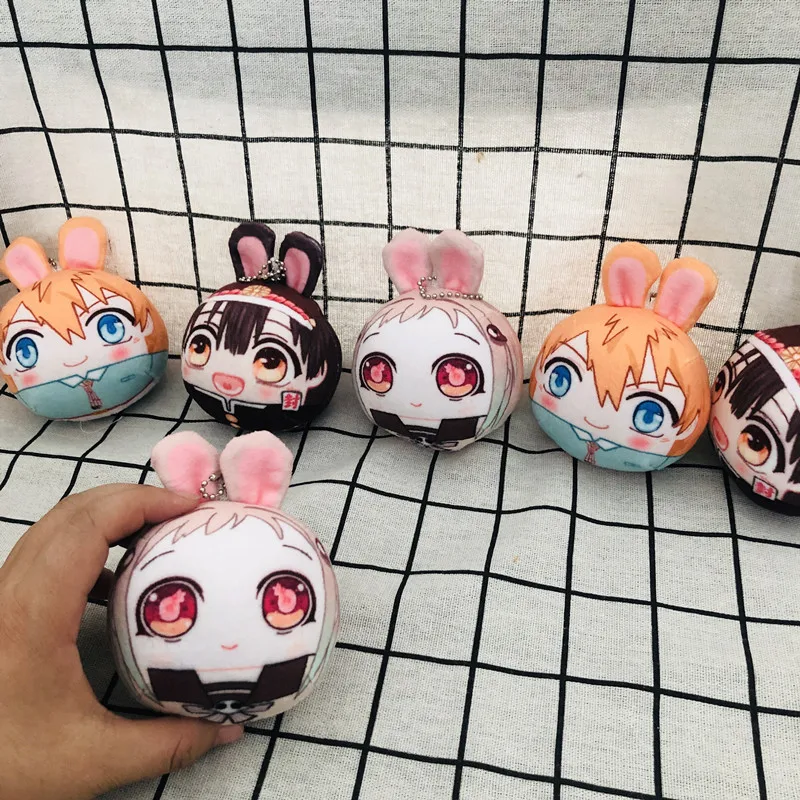 

Плюшевая игрушка в туалете Hanako Kun, аниме брелок Yashiro Nene Minamoto Kou, мягкие игрушки с ушками кролика, милые аксессуары