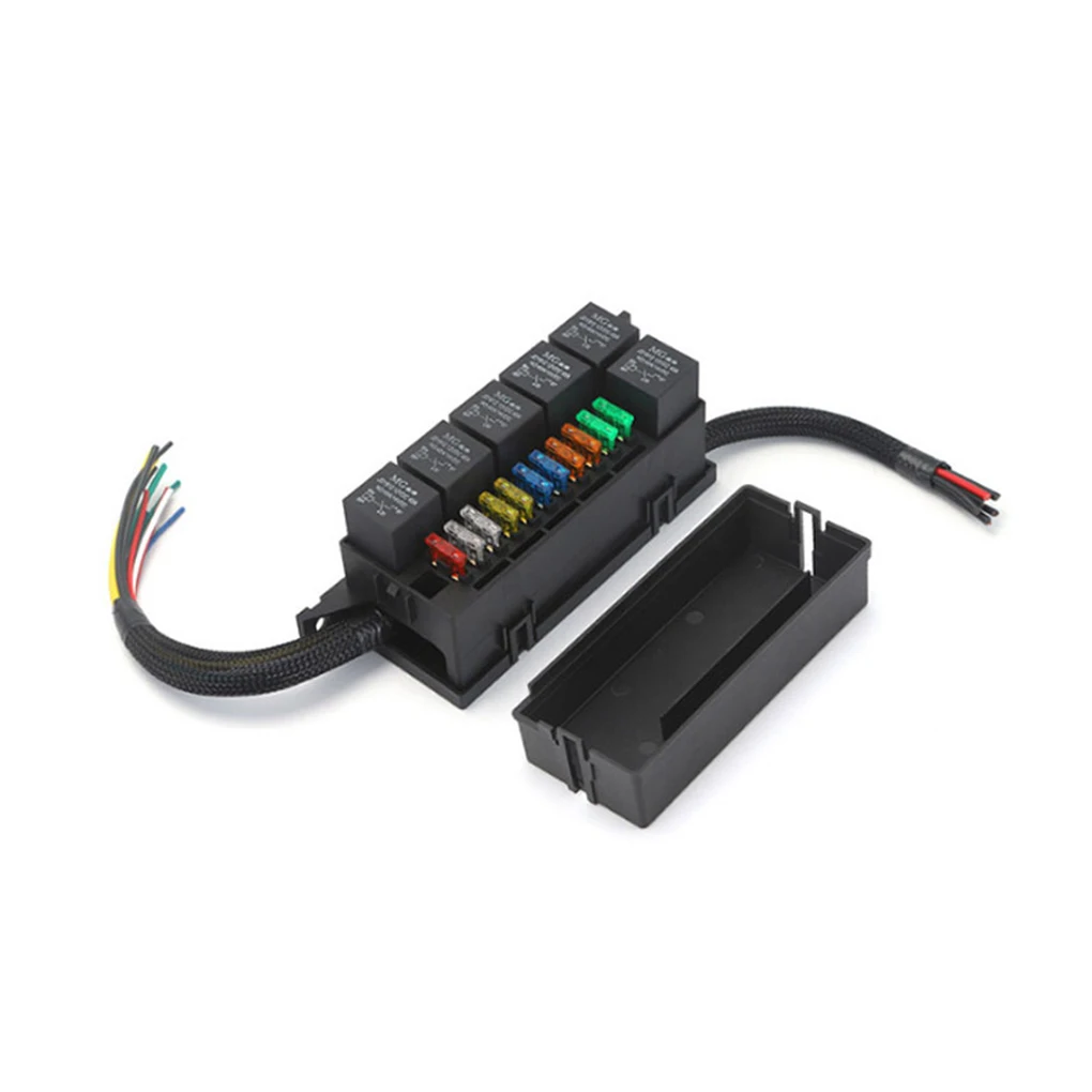 

Blade Fuse Holder - Free Combination Fuse Box With Insulated Shell Way Blade Fuse Relay Detachable Combination
