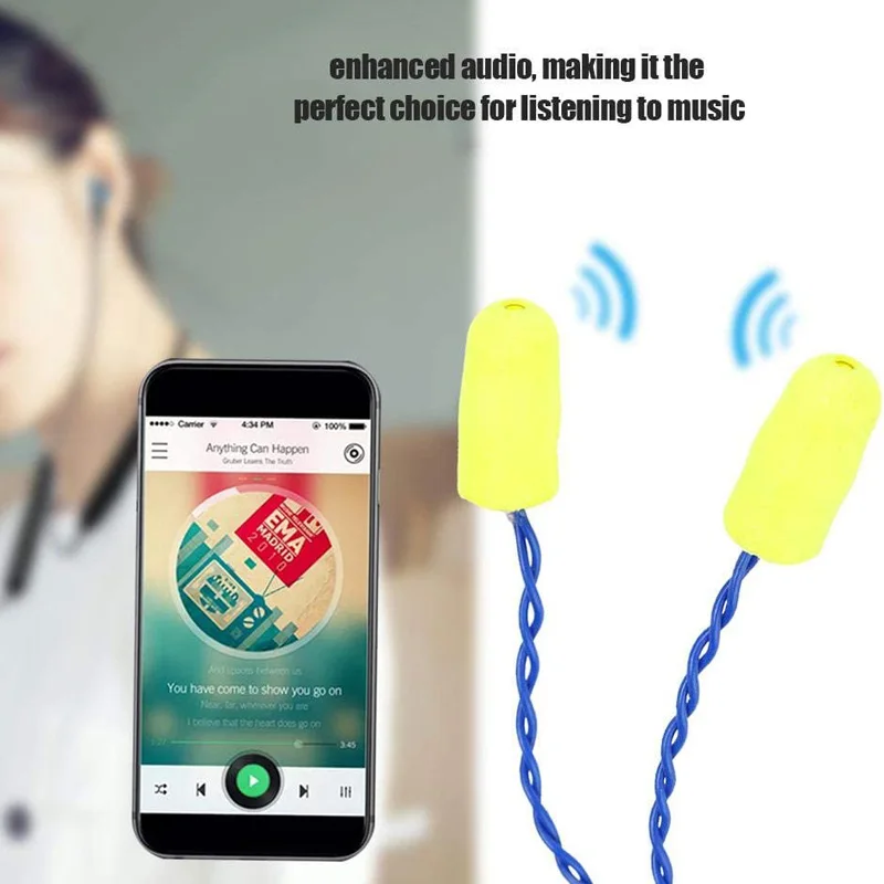 High Quality 3.5mm Rugged Radio Noise Cancelling Racing Foam Earbuds Mono Speaker Headphone Headset Cable Earphone Cord