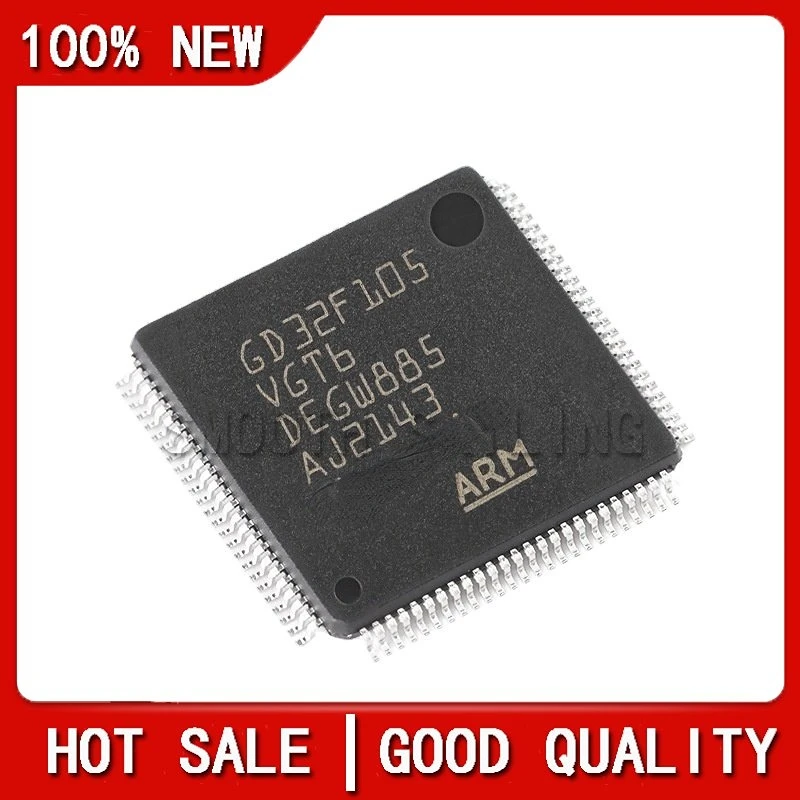 

5PCS/LOT Original GD32F105VGT6 LQFP-100 ARM Cortex-M3 32-bit microcontroller-MCU chip