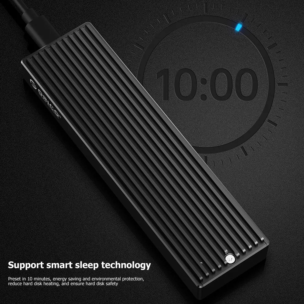 Чехол ORICO 5 Гбит/с/10 Гбит/с LSDT USB C M.2 чехол NVMe Gen2 PCIe SSD NGFF SATA с рассеиванием тепла для
