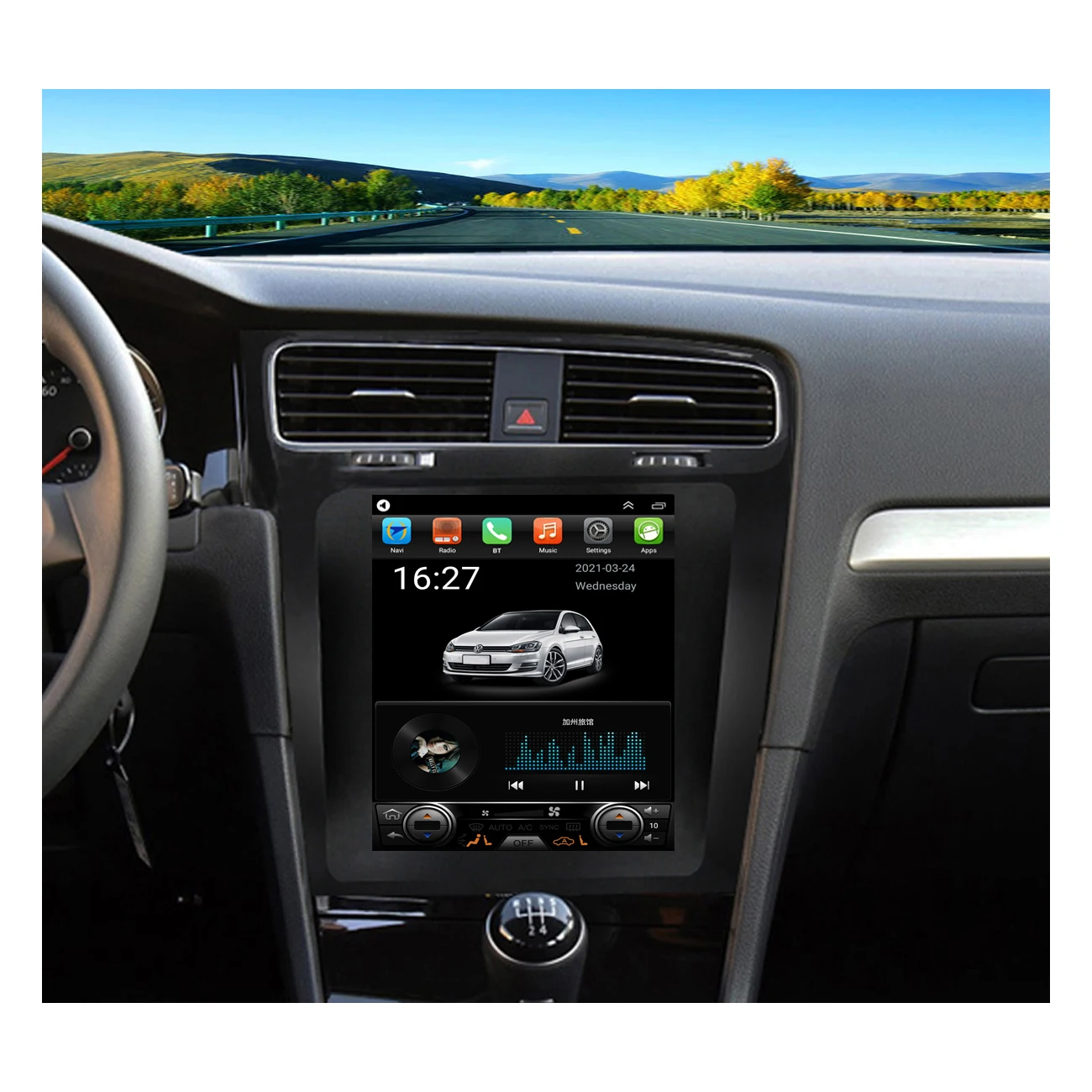 

Factory direct Android Radio 10.4inch Car in-Dash Stereo for Volkswagen Golf 7 2015-2021 GPS Navigation