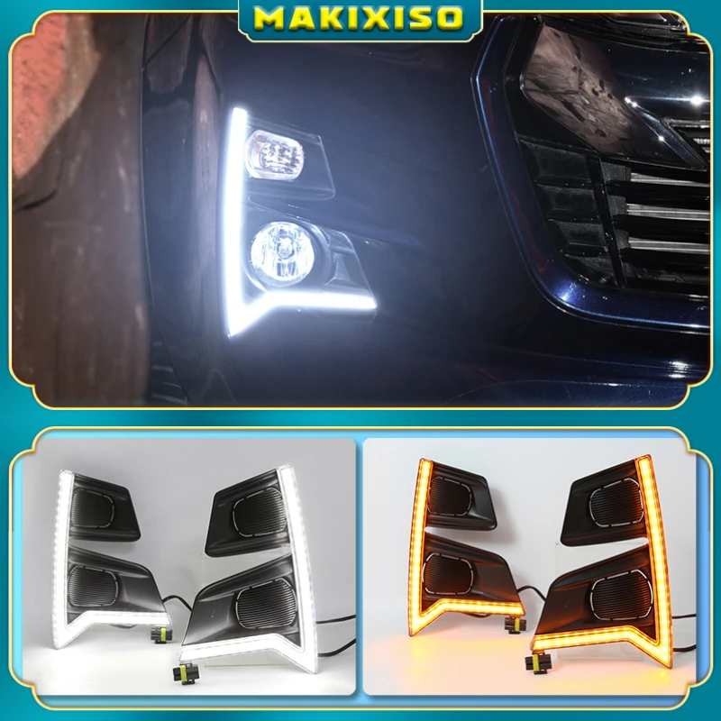 2 шт. Функция динамического желтого сигнала поворота 12 В Автомобильная DRL лампа Dya