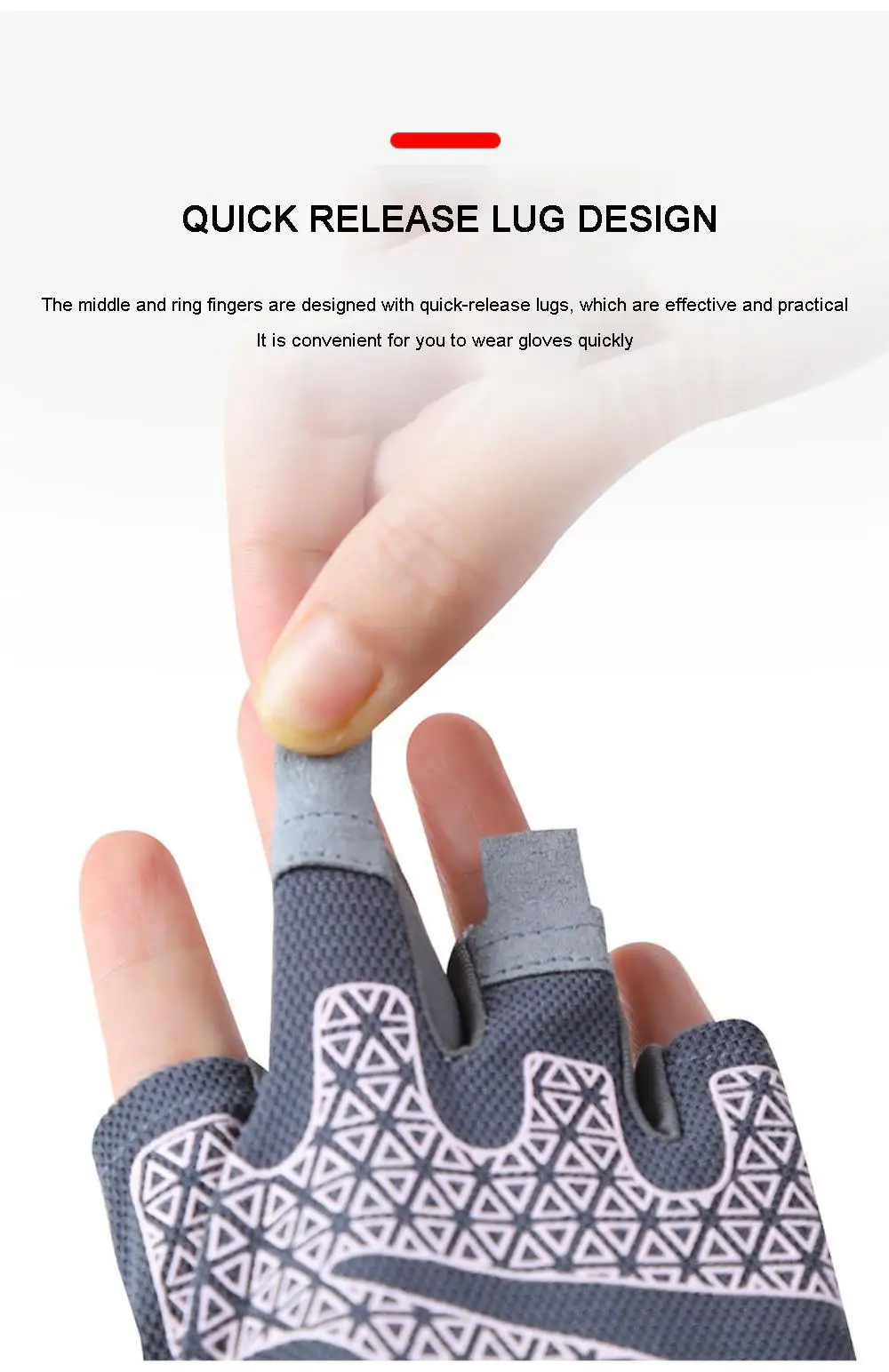 Перчатки для занятий йогой без пальцев Непринужденные истираемые регулируемые