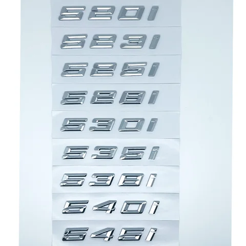 Автомобильный 3D ABS багажник с буквами логотипа, эмблема, наклейка, наклейка для BMW 5 серии 520d 525d 528d 530d 535d 540d E39 E60 E61 F10 F11 G30