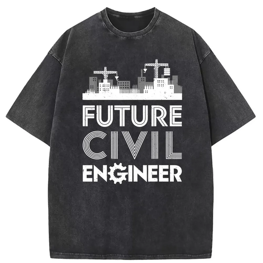 

Funny Future Civil Engineer Men's Sweatshirts Women Engineering Student Gifts T Shirt Gothic Long Sleeve Retro Style Clothing