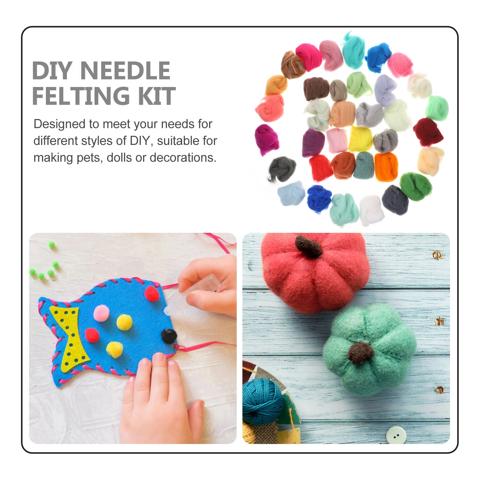 36 цветов шерстяное ровинговое волокно шерстяная пряжа ровинтинг для игольчатого