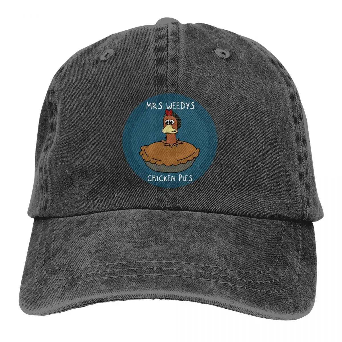 

Mrs Weedys Chicken Pies Baseball Cap Men Hats Women Visor Protection Snapback Chicken Run Caps