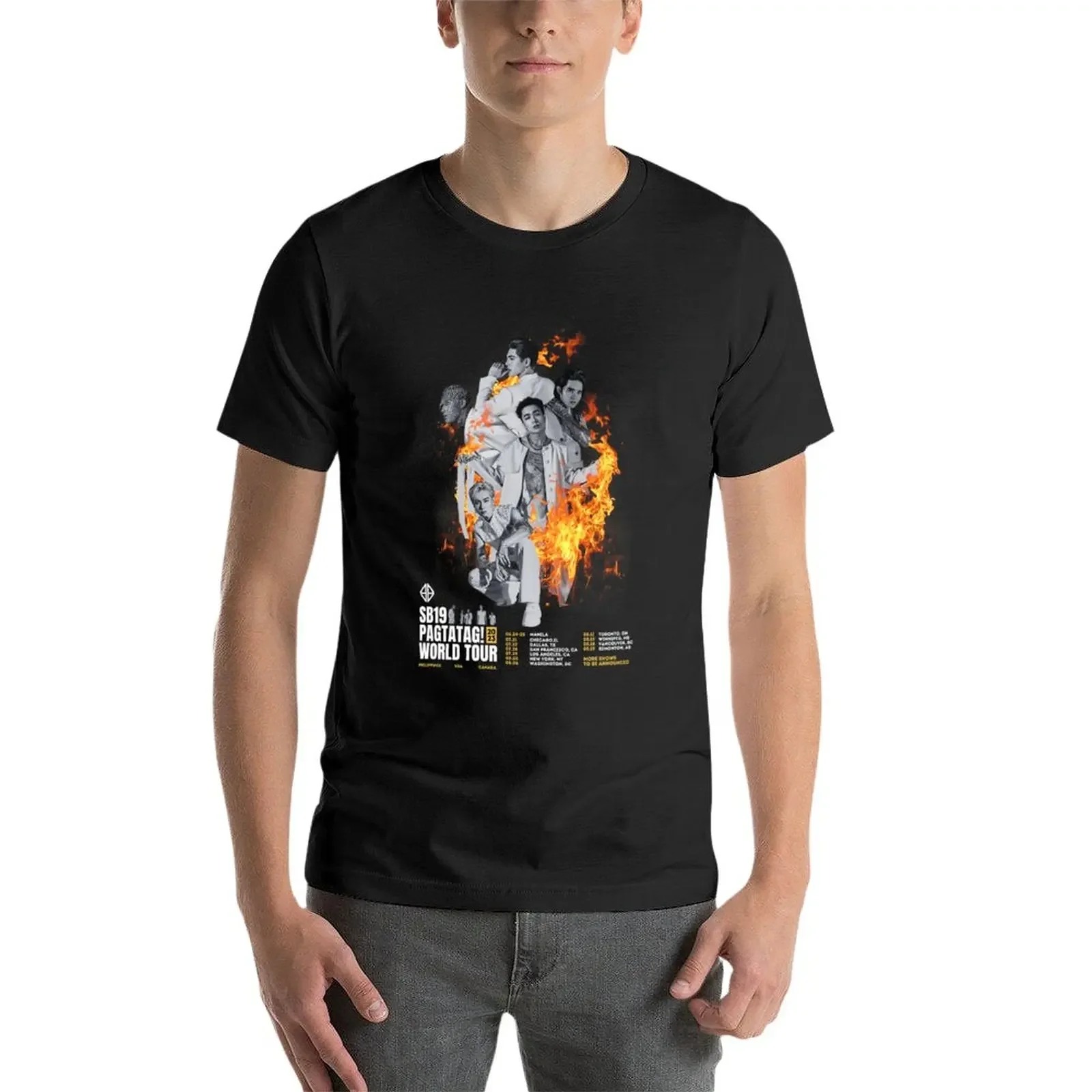 Новинка SB19 PAGTATAG! Футболка World Tour футболки мужская одежда винтажные тяжелые для