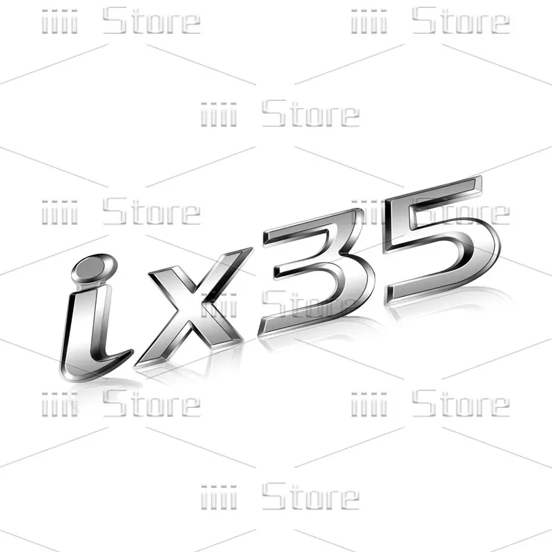 

3D Хром металлический iX25 iX35 Автомобильная буква логотип эмблема задний багажник наклейка для тела наклейка автомобильные аксессуары