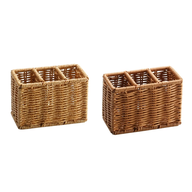 

Simulation Rattan Woven Storage Box Multipurpose Cosmetic Organization