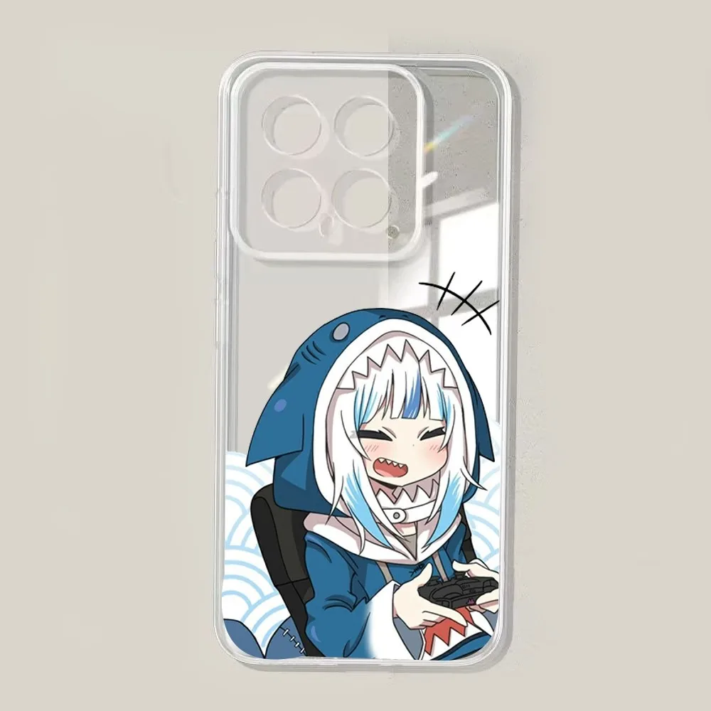 Чехол для телефона с изображением аниме Hololive Gawr Gura Xiaomi 11 Redmi Note 5G 8T 9A 9 10T Note8Pro Note9