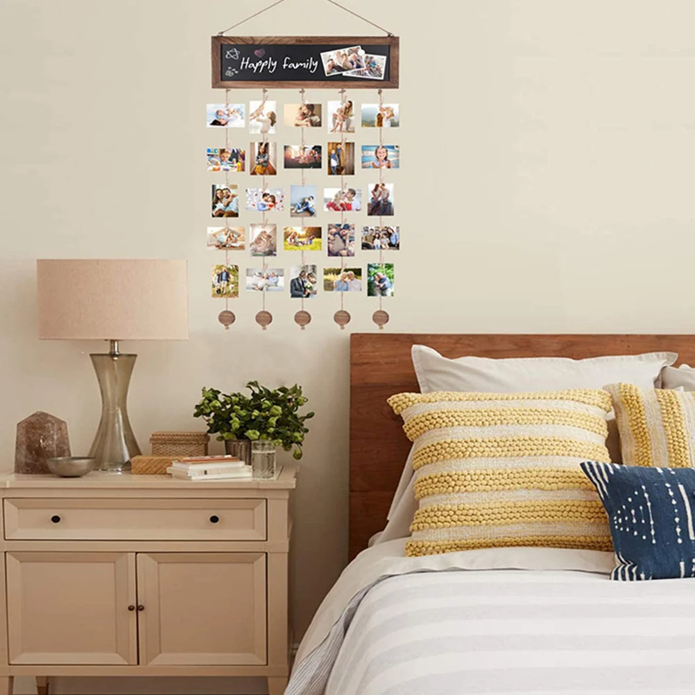 

Photo Wall Decor Picture Display Rope Hanging Postcard Hanger Holder