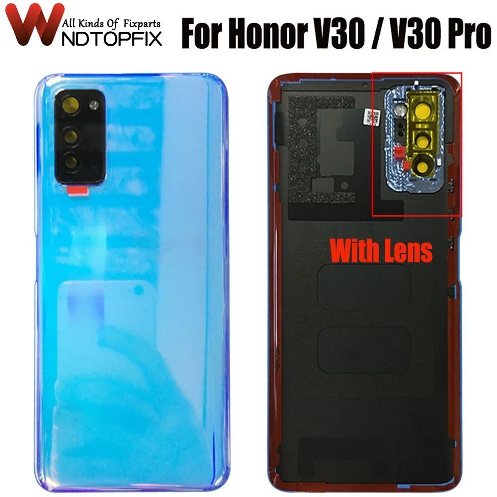

For Huawei Honor V30 Pro Back Battery Cover Door Rear Glass Housing Case 6.57" For Huawei honor View30 Battery Cover V30 housing