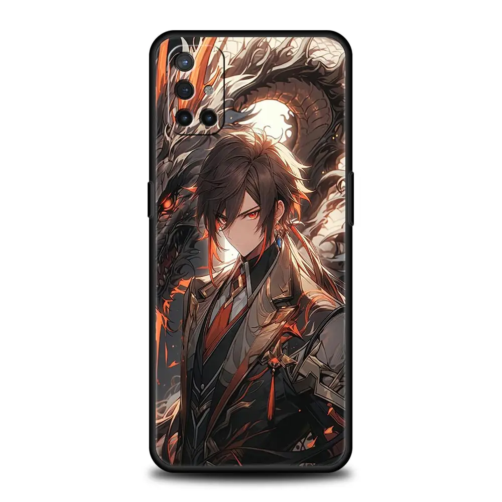 Чехол для телефона OnePlus 12 11 10 9 Pro 9T 12R 10R 9R 9RT 10T 8 7 6T 7T Nord 2T CE 2 5G N10 чехол Genshin impact dragon