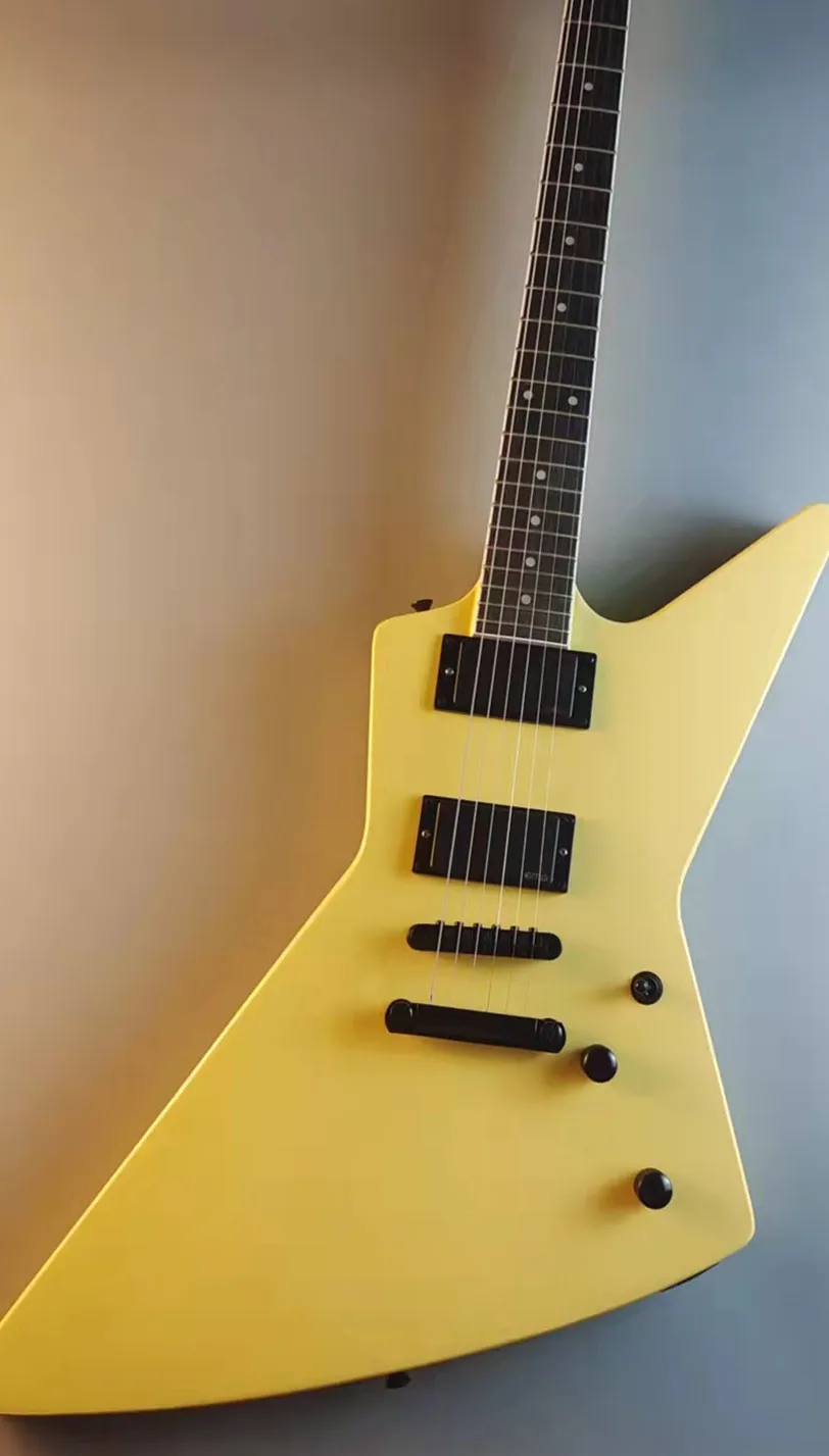 

Оригинальная электрогитара серия 70s Explorer, корпус из красного дерева, фотогитара, специальная гитара, быстрая доставка, бесплатная доставка