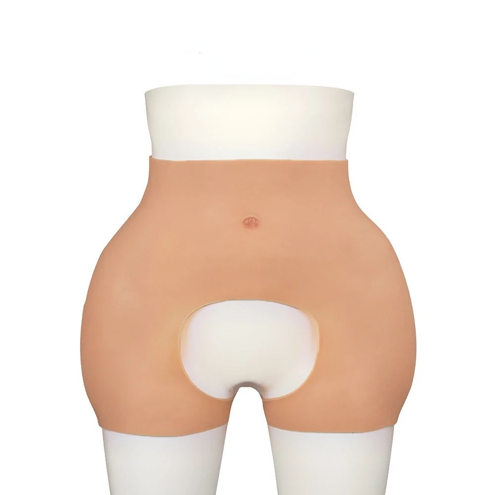3.1cm Thickened Hip Silicone Shaping Pants Open-crotch Trousers Fake Hip Increase Lift Hip Seamless Pants Silicone Underpants