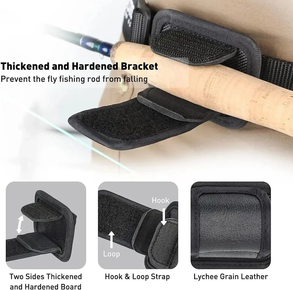 Держатель для удочки ловли нахлыстом поясной удилище забрасывания рыбы