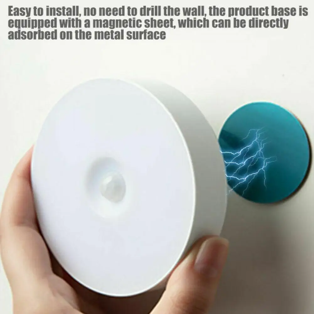 Перезаряжаемый ночник с пассивным инфракрасным датчиком движения настенный