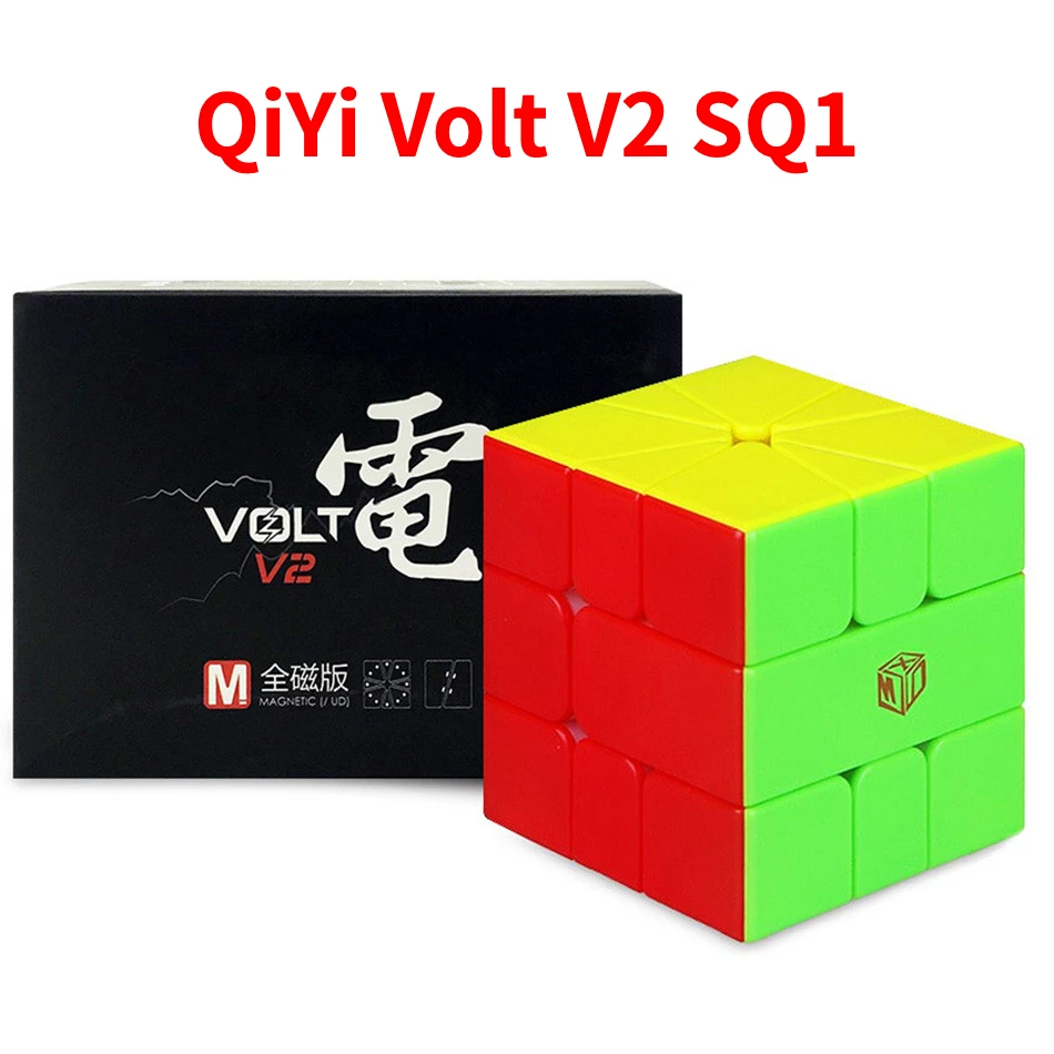 

[Funcube] QiYi Volt V2 SQ1 магический скоростной куб QiYi XMD вольт квадратный 1 V2 M Магнитный магический куб без наклеек Qiyi X-MAN Volt SQ-1