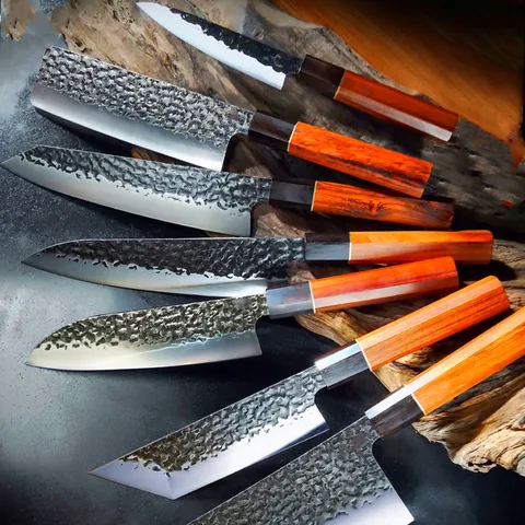 Набор ножей шеф-повара 90Cr18MoV, японские инструменты для резки лосося, суши с восьмиугольной ручкой