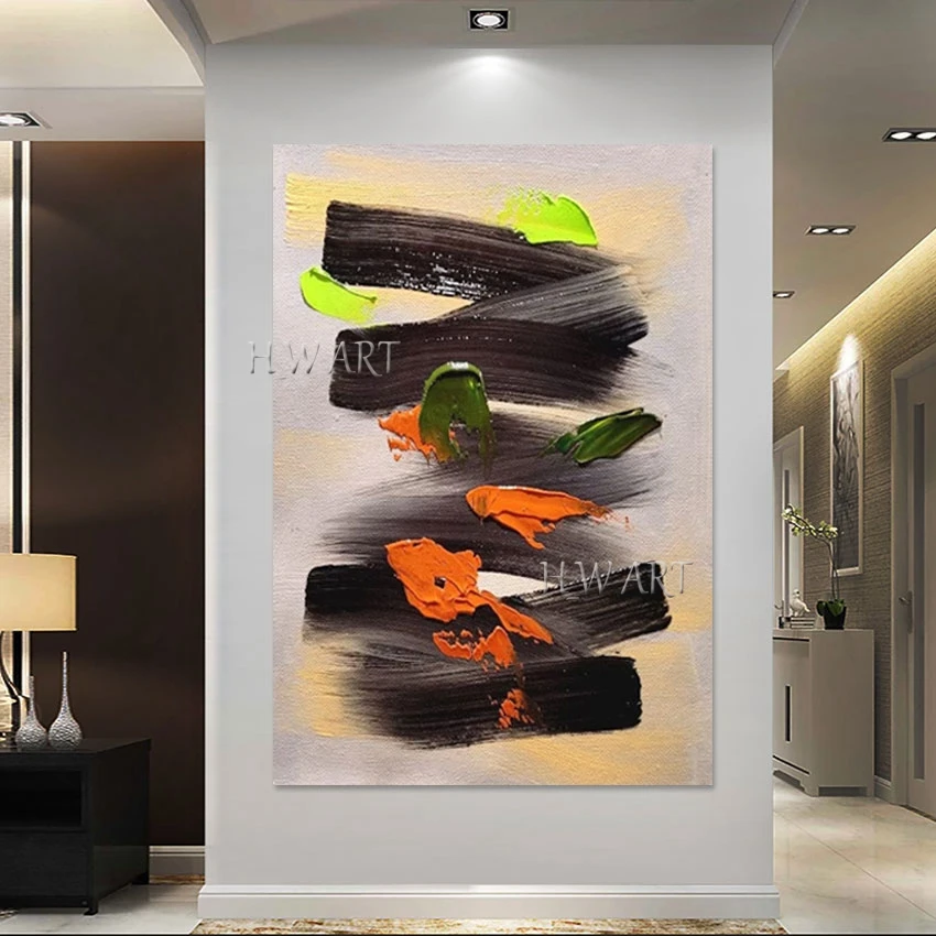 Простой дизайн акриловая картина без рамки холст абстрактный прикроватный Декор