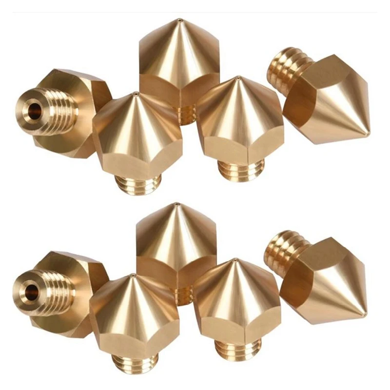 

10PCS B1UM2 Brass Nozzle 1.75 0.4MM 3D Printer Parts Extruder Print Head Nozzle For 1.75Mm Filament