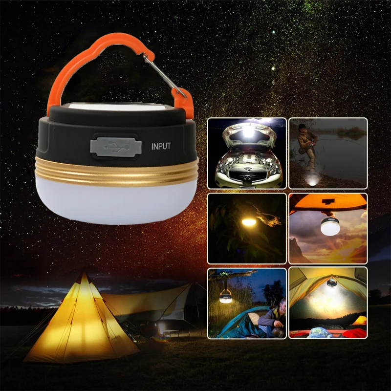 Outdoor LED Camping Tent Lights USB Rechargeable Camping Lights Portable Emergency Lights LED Lighting Camp Lights.