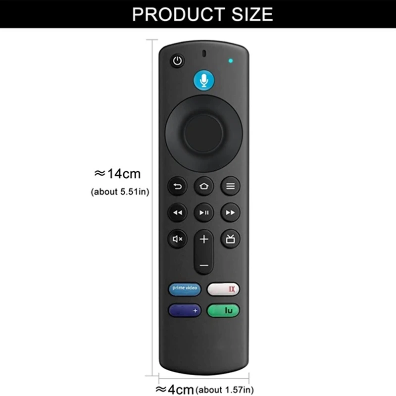 2 шт. L5B83G голосовой пульт дистанционного управления Черный ABS для Amazon Fire TV Stick 3Nd Gen
