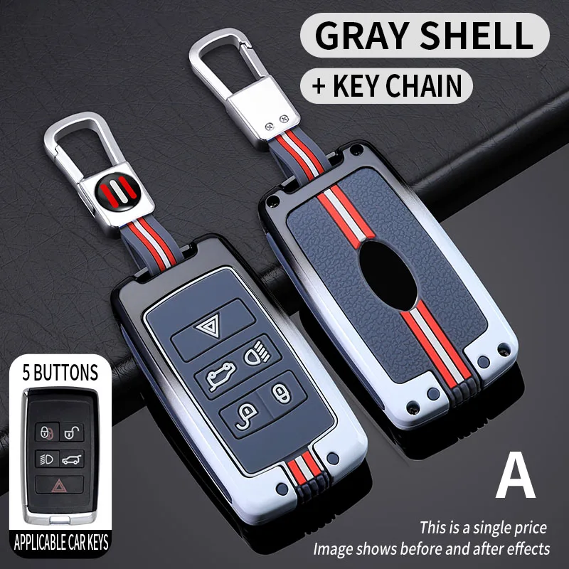 

Металлический автомобильный брелок для ключей, чехол для Land Rover Range Rover Discovery Evoque Sport Velar, аксессуары для Jaguar XE E-Pace