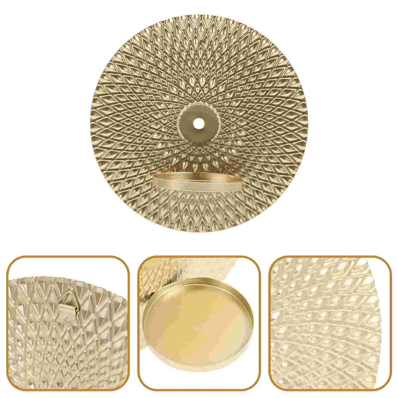

Delicate Iron Wall-mounted Candleholder Wall Hanging Candleholder Wall Decor
