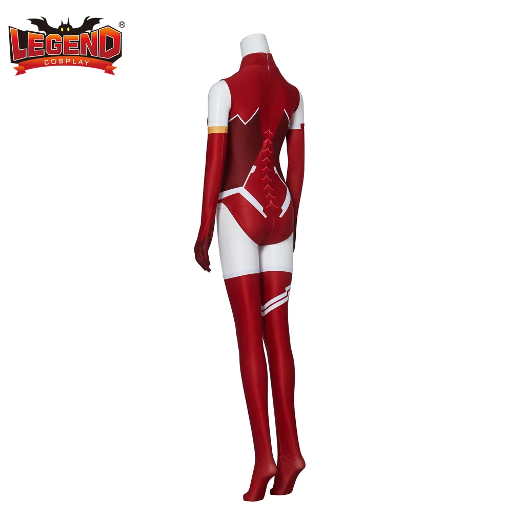 Аниме Zero Two Косплей Боди костюм Spendex комбинезон любимый в Franxx 02 сексуальный