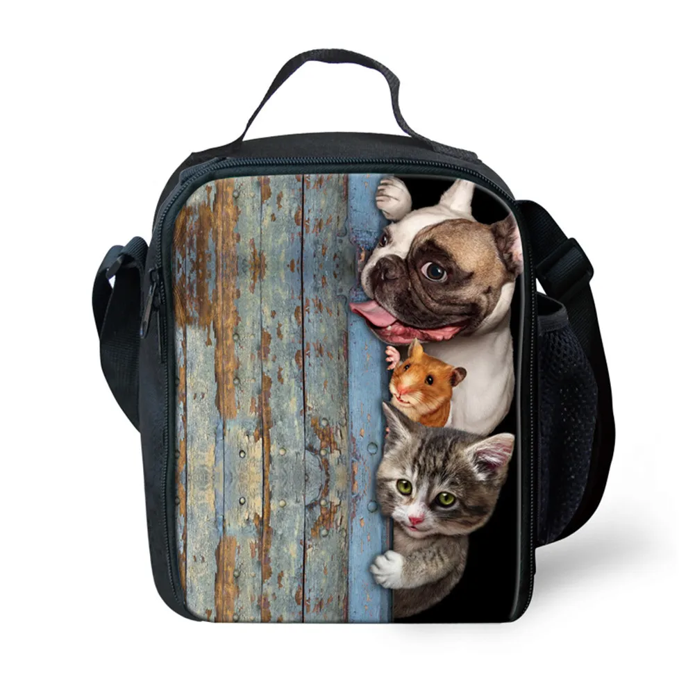 Advocator Wall Dog and Cat Lunch Bags for Kids Accessories Children Picnic Thermal Bag Customized Loncheras Free Shipping