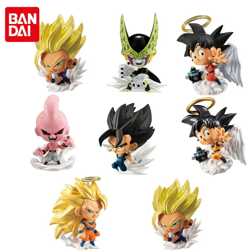 

Bandai Genuine Gashapon Dragon Ball Super Character Model Dolls Goku Majin Buu Cell Gohan Vegetto Collectible Hand-Madel Toys