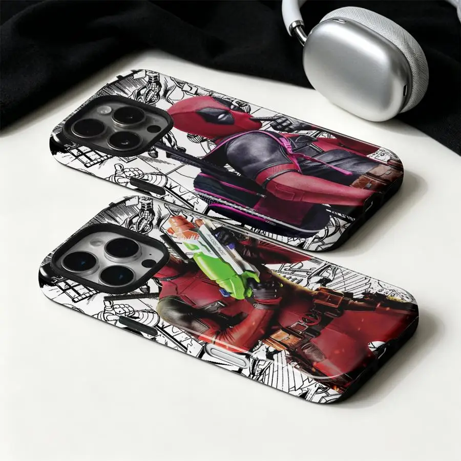 Фото Чехол для телефона Apple iPhone 17 Air 11 16 Pro Max 14 XS XR 13 15 Plus 16e 12, мягкий чехол-накладка Deadpool Love №1